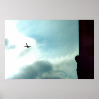 Benadering tot waswatertoren poster