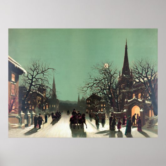 Benadering van het nieuwe jaar poster (Voorkant)