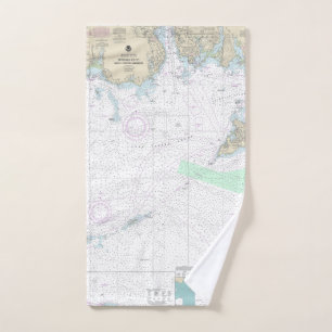 Benaderingen naar New London Harbour Nautical Char Bad Handdoek