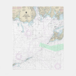 Benaderingen naar New London Harbour Nautical Char Fleece Deken