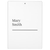 Benadrukte minimalistische moderne klembord (Achterkant)