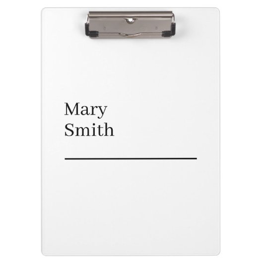 Benadrukte minimalistische moderne klembord (Voorkant)