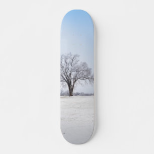 Benadrukte wintereik skateboard