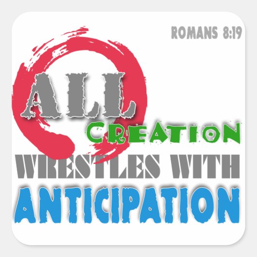 Benai Elohim Vierkante Sticker (Voorkant)