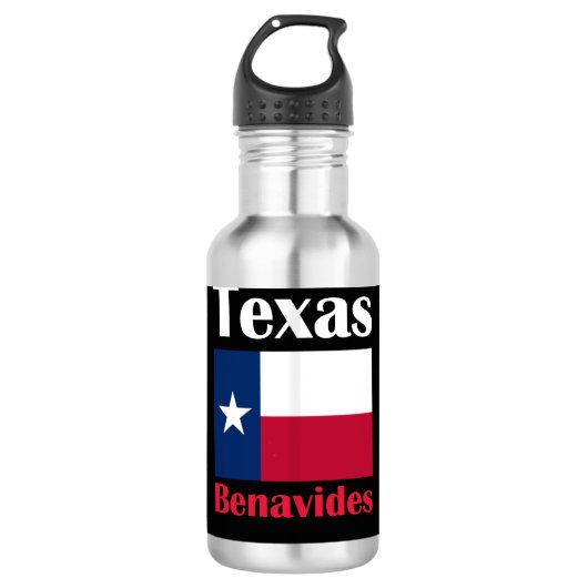 Benavides TX Waterfles (Voorkant)