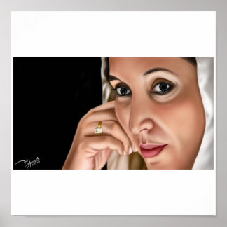 benazir-bhutto-shaheed - Gepersonaliseerd Poster