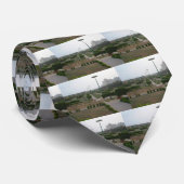 Benazir Park Schilderachtig landschapsprint Stropdas (Opgerold)