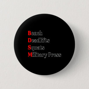 Bench Deadlift Squat Militaire Pers Bodybuilding G Ronde Button 5,7 Cm