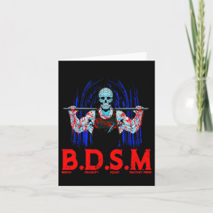 Bench Deadlift Squat Militaire Pers Workout Bodybu Kaart