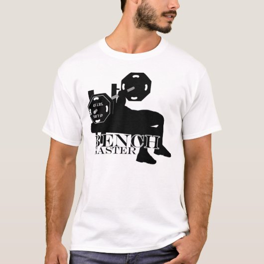 Bench Press Master Weightlift T-Shirt (Voorkant)