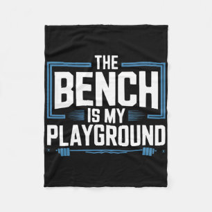 Bench Press oefening Bodybuilding Fitness Workout Fleece Deken