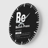 Bench Press - Periodic Table - Funny Gym Meme Grote Klok (Hoek)