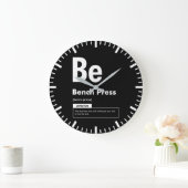 Bench Press - Periodic Table - Funny Gym Meme Grote Klok (Huis)