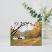 Bench Scene - Ashuelot River Park Briefkaart (Staand voorkant)