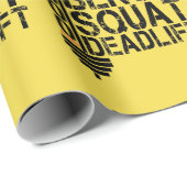 Bench Squat Deadlift fitness van 1000 lbs Cadeaupapier (Rol Hoek)