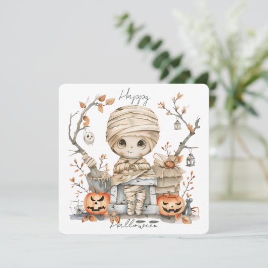 Benchbound Boo - Mummy in de Lantern Grove (Staand voorkant)