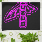 Benchmade Knives Neon Pink Butterfly Theedoek (Gevouwen)