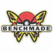 Benchmade nives Yellow Anime Butterfly Sticker (Voorkant)