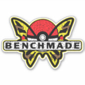 Benchmade nives Yellow Anime Butterfly Sticker (Voorkant)