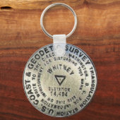 Benchmark op de top van Whitney Sleutelhanger (Voorkant)