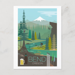 Bend, carte postale de l'Oregon