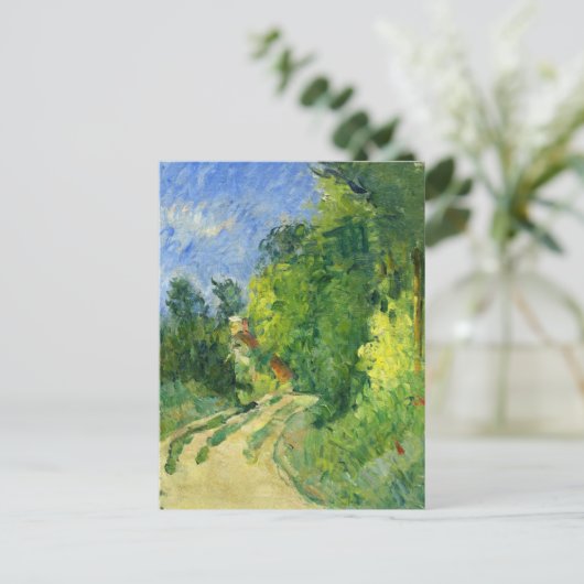 Bend in het Weg Bos Paul Cezanne Briefkaart (Staand voorkant)