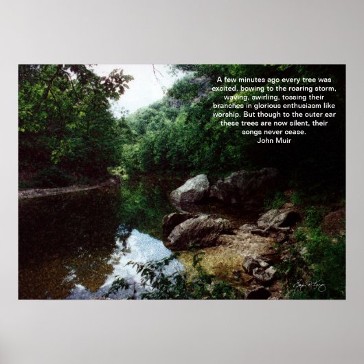 Bend in the Baker River, Rumney, NH Poster (Devant)