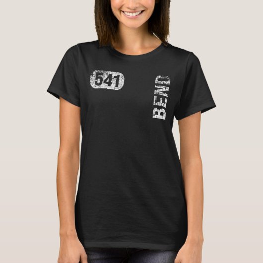 Bend Oregon 541 Gebied Code Retro T-shirt (Voorkant)
