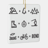 Bend Oregon Activities Equation Logo Keramisch Ornament (Rechts)