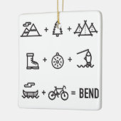 Bend Oregon Activities Equation Logo Keramisch Ornament (Links)