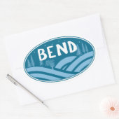 Bend Oregon Buiten Ovale Sticker (Envelop)