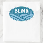 Bend Oregon Buiten Ovale Sticker (Tas)