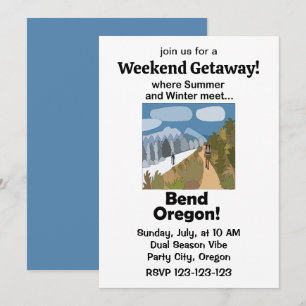 Bend Oregon Dubbel Seizoen Vibe Weekenduitstapje Kaart