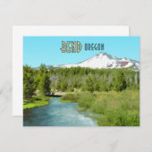 Bend Oregon Mountain Kaart (Voorkant / Achterkant)