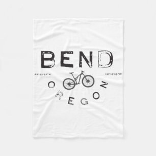 Bend Oregon Mountainbiken Fleece Deken