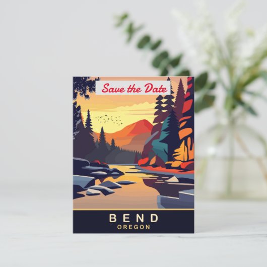 Bend, Oregon Save The Date (Staand voorkant)