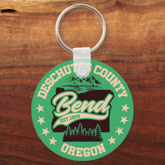 Bend, Oregon Sleutelhanger (Achterkant)