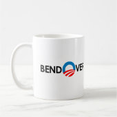 BEND OVER Bumpersticker Koffiemok (Links)