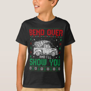Bend over en ik Show je een paar kerst op een leli T-shirt