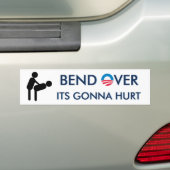 Bend over zijn Gonna Hurt Bumpersticker (Op auto)