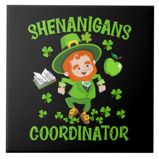 Bende Coördinator Grappige Leraar St. Patrick Tegeltje (Voorkant)