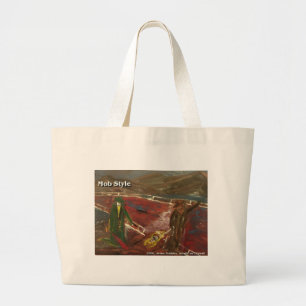 bende stijl grote tote bag