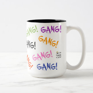 Bende! Twee-Tons Mok, 15 oz Tweekleurige Koffiemok
