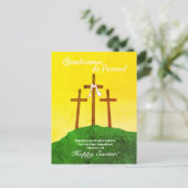 Bendiciones de Pascua Spaans Pasen Feestdagenkaart (Staand voorkant)