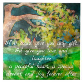 BENDING TREE TILE TEGELTJE