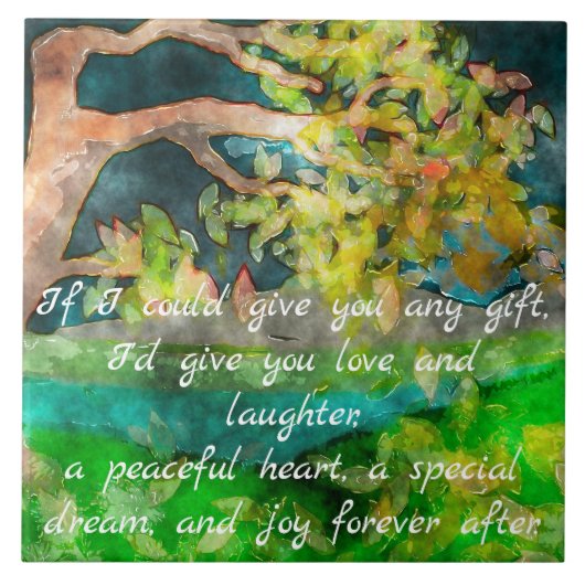 BENDING TREE TILE TEGELTJE (Voorkant)