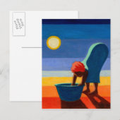 Bending Woman Briefkaart (Voorkant / Achterkant)