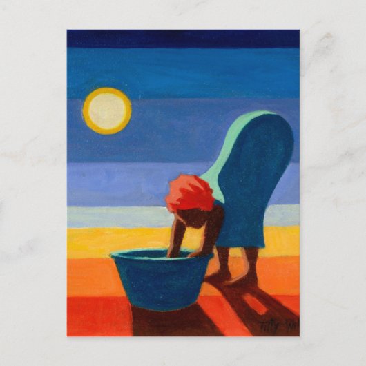 Bending Woman Briefkaart (Voorkant)