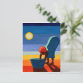 Bending Woman Briefkaart (Staand voorkant)