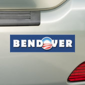 BENDOVER - Barack Obama - Democratisch - Omslag Bumpersticker (Op auto)